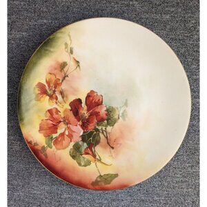 Favorite Bavaria, Hand Painted Porcelain Decorative Plate with Poppies, Flowers